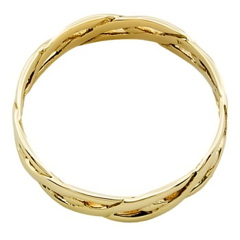 9ct Gold 2.1g Band Ring Size S